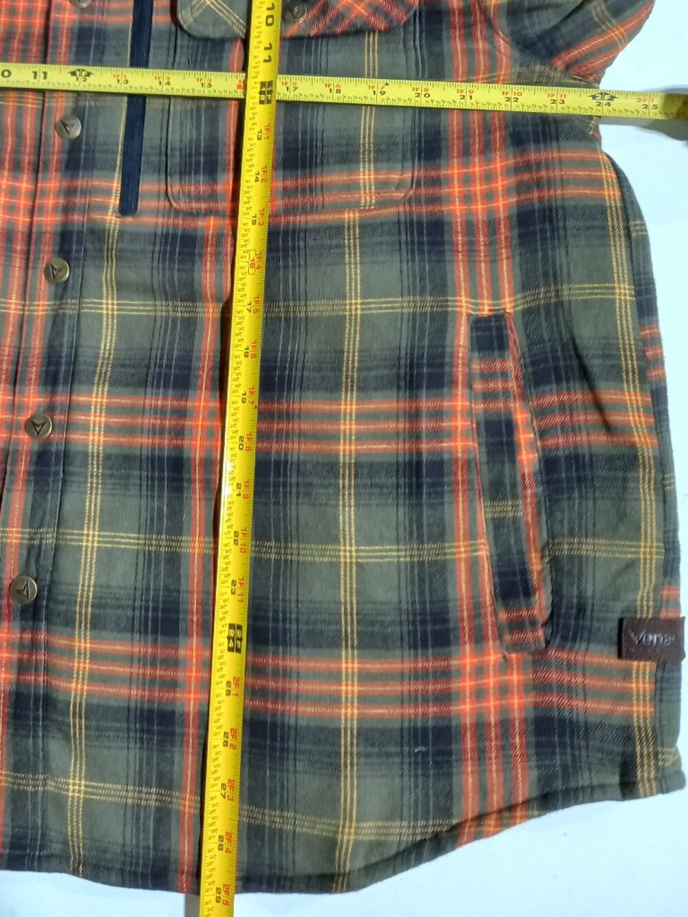 Concealed Carry Quilt Lined Shirt Jacket - Army | Large - Picture 6 of 7